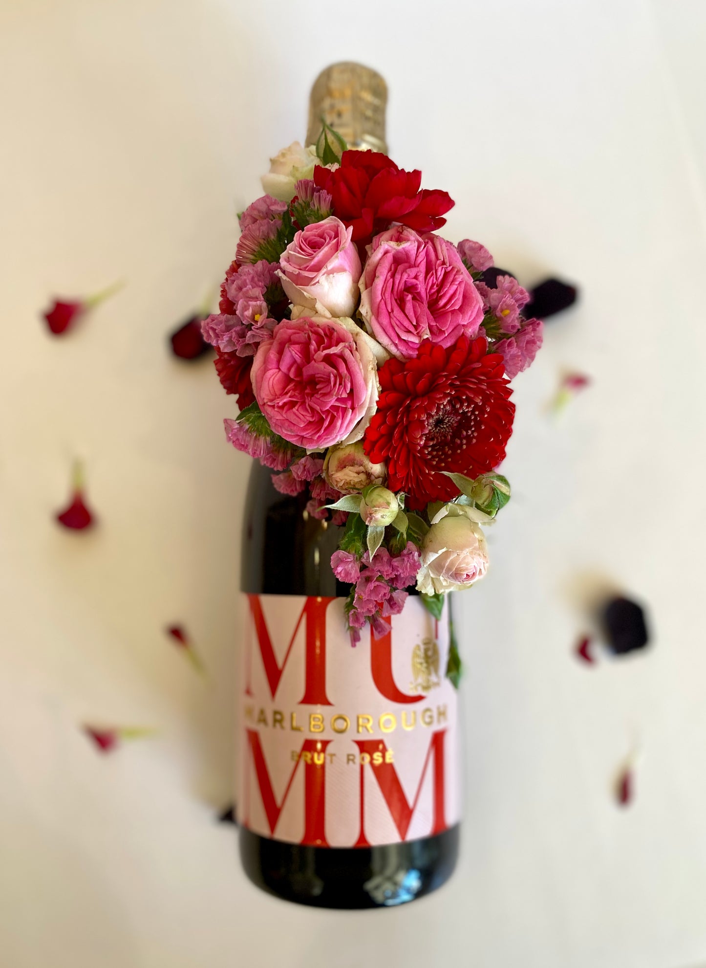 Mumm Marlborough Brut Rosé with Floral Arrangement