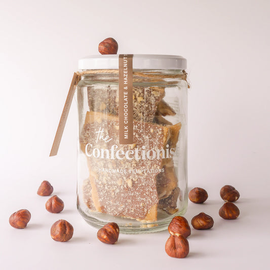 Milk Chocolate & Hazelnut Toffee 200g | The Confectionist