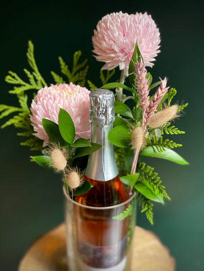 Luna Estate Sparkling Rosé Festive Vase Arrangement