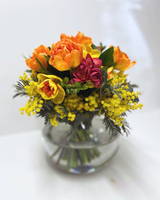 Seasonal Posy with Vase